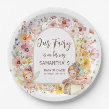 Droomachtige Sprookjesland Baby Shower Papieren Bo