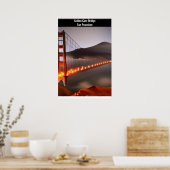Droomachtige versie van Golden Gate Bridge, San Fr Poster (Keuken)