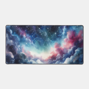 Droomachtige Waterverf Night Sky Desk Mat
