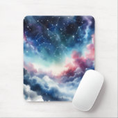Droomachtige Waterverf Night Sky Muismat (Met muis)