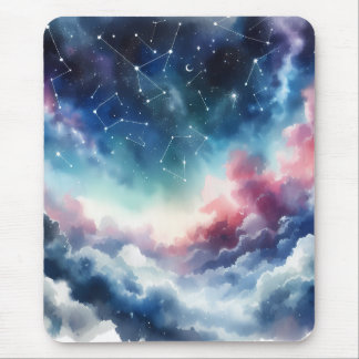 Droomachtige Waterverf Night Sky Muismat