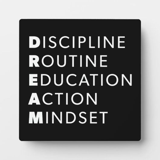 Droomacroniem - Grind, Gym, Hustle, Succes, Motief Fotoplaat (Voorkant)