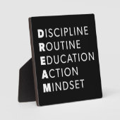 Droomacroniem - Grind, Gym, Hustle, Succes, Motief Fotoplaat (Voorkant)