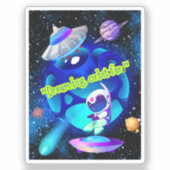 DROOMBAAN VER WEG STICKER (Voorkant)