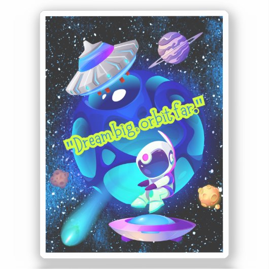 DROOMBAAN VER WEG STICKER (Voorkant)