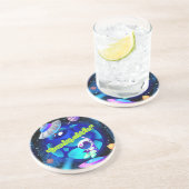 DROOMBAAN VER WEG ZANDSTEEN ONDERZETTER (Zijkant)