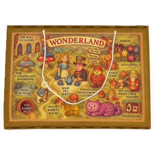 Droombeeld Alice Avonturen in Wonderland Kaart Groot Cadeauzakje