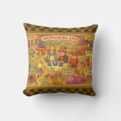 Droombeeld Alice Avonturen in Wonderland Kaart Kussen (Voorkant)
