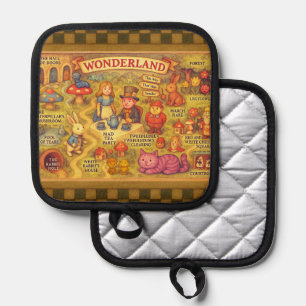 Droombeeld Alice Avonturen in Wonderland Kaart Pannenlap