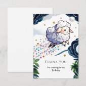 Droombeeld Boerderij Schaap Verjaardag Bedankkaart (Voorkant / Achterkant)