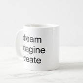 droombeeld creëer koffiemok (Voorkant links)