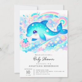 Droombeeld Fantasie Dolfijn Baby Shower Kaart