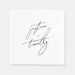 Droombeeld Handgetekende Taart Bruiloft Servetten