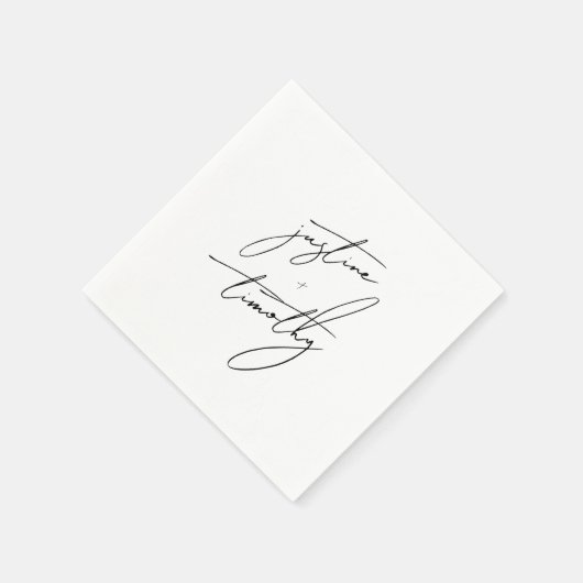 Droombeeld Handgetekende Taart Bruiloft Servetten (Hoek)