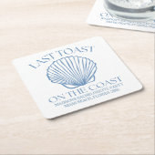 Droombeeld laatste toast op de kust kartonnen onderzetters (Schuin)