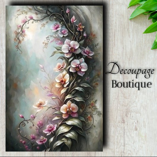 Droombeeld Orchideeën Decoupage Tissuepapier