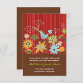 Droombeeld Rode Bloementuin Trouwreceptiekaart Kaart (Voorkant / Achterkant)