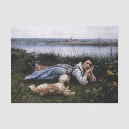 Droombeeld van Daniel Ridgway Knight Tissuepapier (Voorkant)