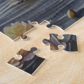 Droombeeld van een grillig meisje op de maan legpuzzel (Zijkant)