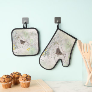 droombeeld van het land ovenwant & pannenlap set