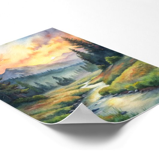 Droombeeld van sereniteit poster (Hoek)