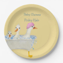 Droombeeld Waterverf Eenden in Badkuip Baby Shower