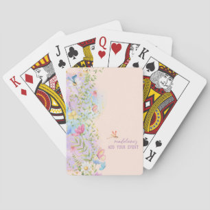 Droombeeld Wilde Bloemen Bloementuin Bruidsdiner Pokerkaarten