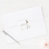 Droombeeld Zwangere Moeder Baby Shower Sticker (Envelop)