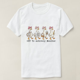 Droombeeldige drukke gans "Vertrekt om actief te c T-shirt