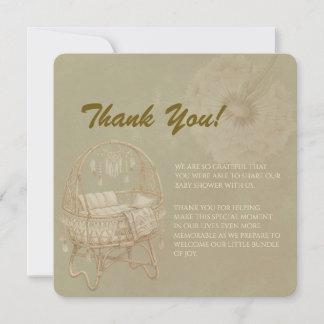 Droombeeldige Paardenbloem Baby Shower kaart