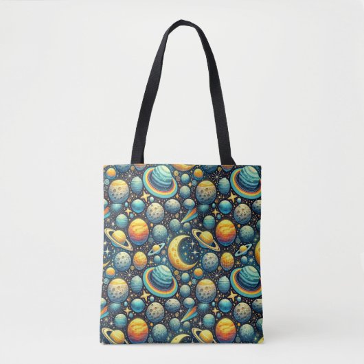 Droombeeldige ruimte scène tote bag (Voorkant)