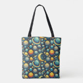 Droombeeldige ruimte scène tote bag (Achterkant)