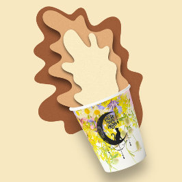 Droombestrijder met kat | Volg uw dromen Papieren Bekers