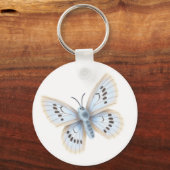droomblauw Bleke vlinder Lepidoptera Sleutelhanger (Voorkant)