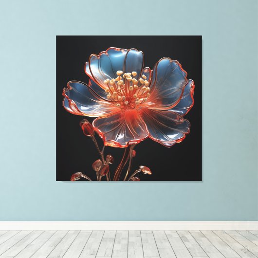 Droombloem Canvas Afdruk (Insitu (Houten vloer))