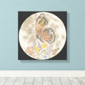 Droombloem Maan Canvas Afdruk (Insitu (Houten vloer))