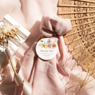 Droombloemen, Boheemse Bloemen Ronde Sticker