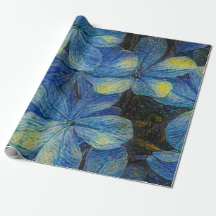 Droombloemen in de kunststijl Vincent Van Gogh. Ar Cadeaupapier