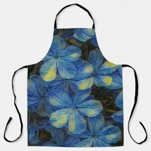 Droombloemen in de kunststijl Vincent Van Gogh. Ar Schort