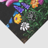 Droombloemen 's Nachts Decoupage Tissuepapier (Detail)
