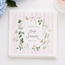 Droombloemige Baby Shower Servetten