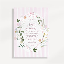 Droombloemige Baby Shower Uitnodiging