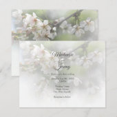 Droombloesems 2 Uitnodiging (Voorkant / Achterkant)