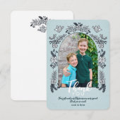 Droomboog Bloemen Kerst Kaart Bedankt C (Voorkant / Achterkant)