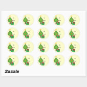Droomboom Met Ster Ronde Sticker (Vel)