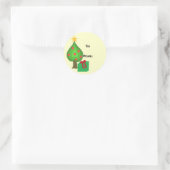 Droomboom Met Ster Ronde Sticker (Tas)