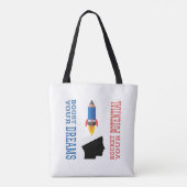Droombooster en potentiële raket tote bag (Achterkant)