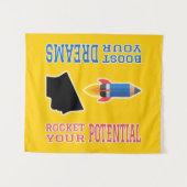 Droombooster en Potentiële Raket Wandkleed (Voorkant (horizontaal))