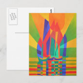 Droomboot A Cubist Junk in de kleuren van de eerst Briefkaart (Voorkant / Achterkant)