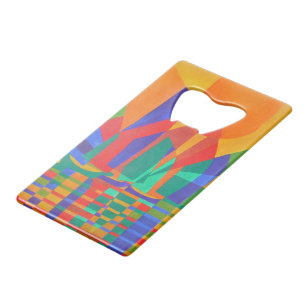Droomboot A Cubist Junk in de kleuren van de eerst Creditkaart Flessenopener